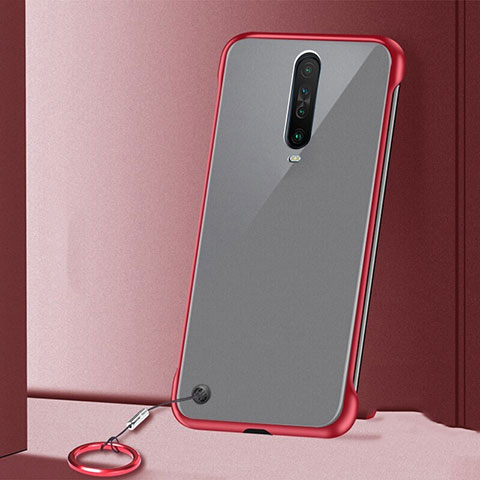 Xiaomi Poco X2用ハードカバー クリスタル クリア透明 H01 Xiaomi レッド