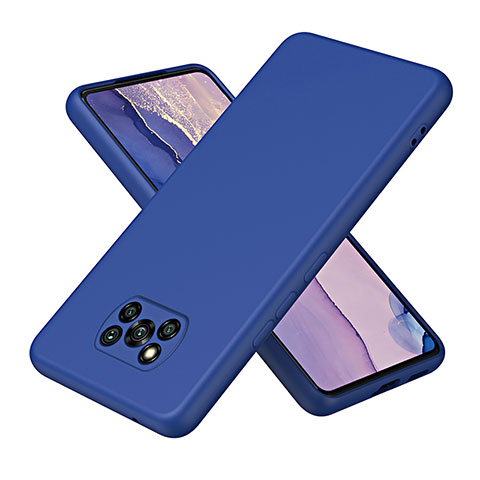 Xiaomi Poco X3用360度 フルカバー極薄ソフトケース シリコンケース 耐衝撃 全面保護 バンパー H01P Xiaomi ネイビー