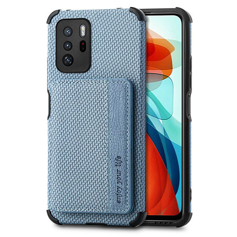 Xiaomi Poco X3 GT 5G用極薄ソフトケース シリコンケース 耐衝撃 全面保護 マグネット式 バンパー S02D Xiaomi ネイビー