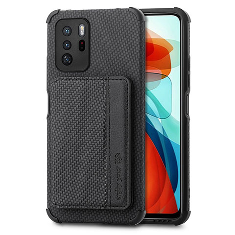 Xiaomi Poco X3 GT 5G用極薄ソフトケース シリコンケース 耐衝撃 全面保護 マグネット式 バンパー S02D Xiaomi ブラック