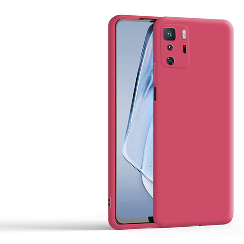 Xiaomi Poco X3 GT 5G用360度 フルカバー極薄ソフトケース シリコンケース 耐衝撃 全面保護 バンパー YK1 Xiaomi レッド