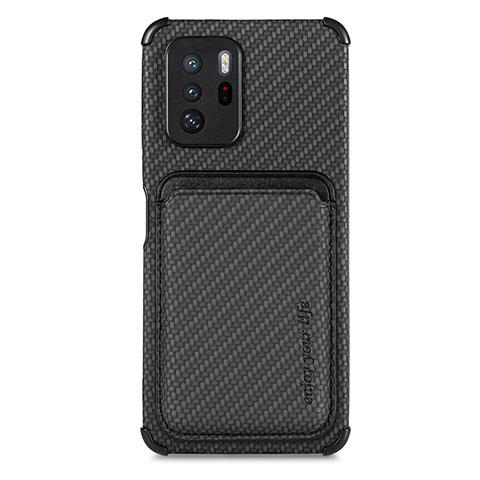 Xiaomi Poco X3 GT 5G用極薄ソフトケース シリコンケース 耐衝撃 全面保護 マグネット式 バンパー S03D Xiaomi ブラック