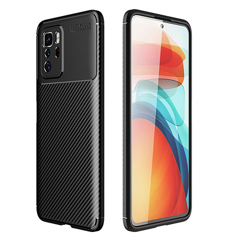 Xiaomi Poco X3 GT 5G用シリコンケース ソフトタッチラバー ツイル カバー Xiaomi ブラック