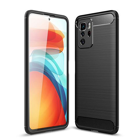 Xiaomi Poco X3 GT 5G用シリコンケース ソフトタッチラバー ライン カバー Xiaomi ブラック