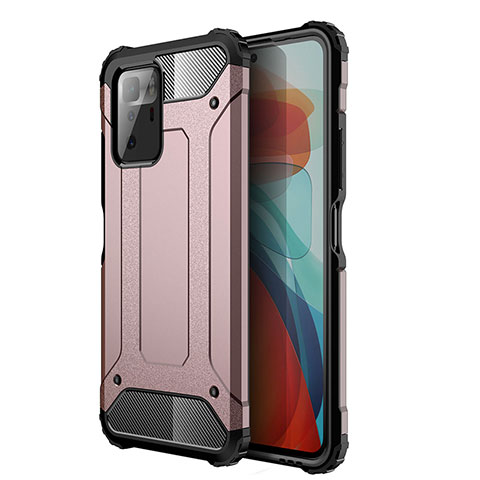 Xiaomi Poco X3 GT 5G用ハイブリットバンパーケース プラスチック 兼シリコーン カバー WL1 Xiaomi ローズゴールド