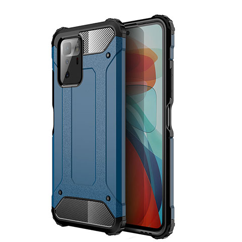 Xiaomi Poco X3 GT 5G用ハイブリットバンパーケース プラスチック 兼シリコーン カバー WL1 Xiaomi ネイビー