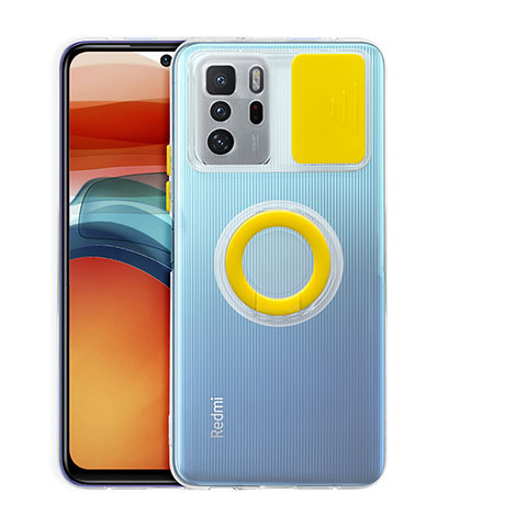 Xiaomi Poco X3 GT 5G用360度 フルカバー極薄ソフトケース シリコンケース 耐衝撃 全面保護 バンパー MJ1 Xiaomi イエロー