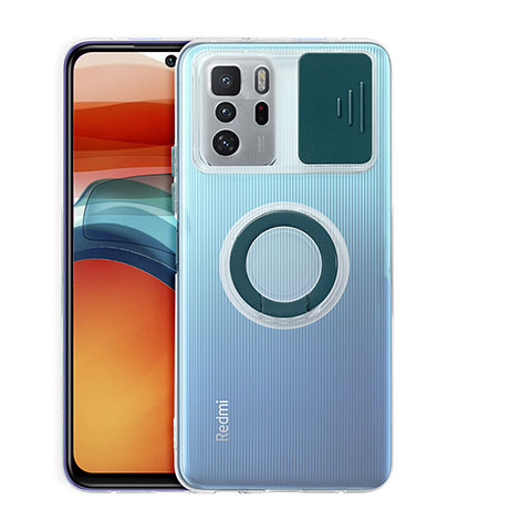 Xiaomi Poco X3 GT 5G用360度 フルカバー極薄ソフトケース シリコンケース 耐衝撃 全面保護 バンパー MJ1 Xiaomi モスグリー