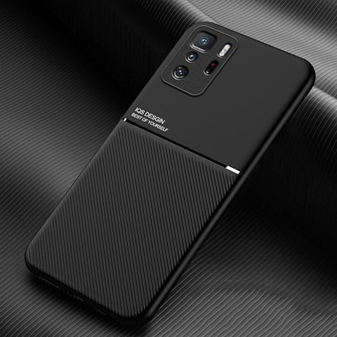 Xiaomi Poco X3 GT 5G用極薄ソフトケース シリコンケース 耐衝撃 全面保護 マグネット式 バンパー Xiaomi ブラック