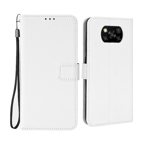 Xiaomi Poco X3 Pro用手帳型 レザーケース スタンド カバー BY6 Xiaomi ホワイト