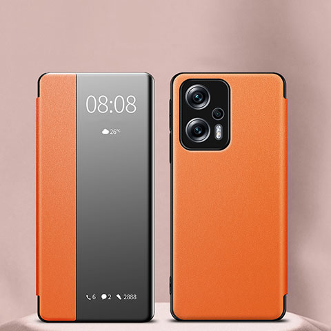 Xiaomi Poco X4 GT 5G用手帳型 レザーケース スタンド カバー LF1 Xiaomi パープル