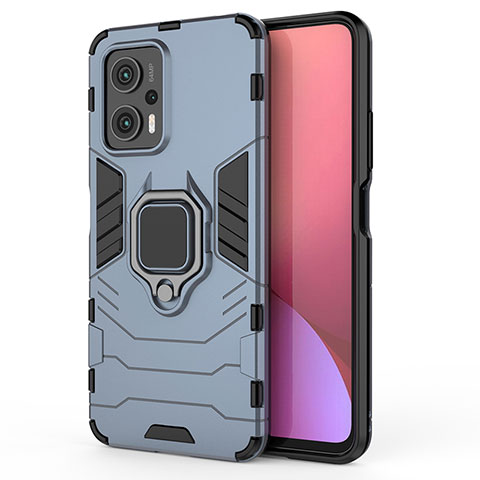 Xiaomi Poco X4 GT 5G用ハイブリットバンパーケース プラスチック アンド指輪 マグネット式 KC1 Xiaomi ネイビー