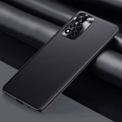 Xiaomi Poco X4 NFC用ケース 高級感 手触り良いレザー柄 QK1 Xiaomi ブラック