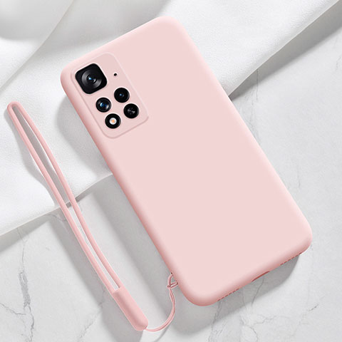 Xiaomi Poco X4 NFC用360度 フルカバー極薄ソフトケース シリコンケース 耐衝撃 全面保護 バンパー YK7 Xiaomi ローズゴールド