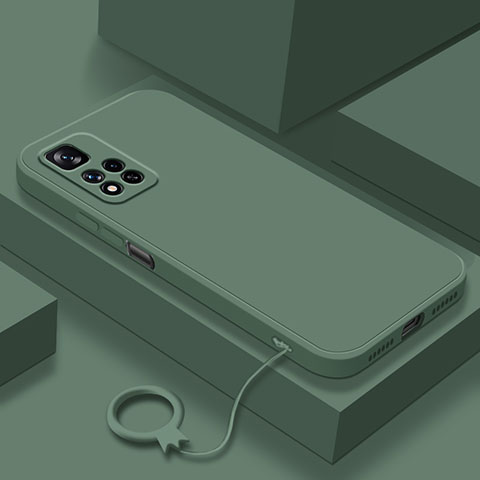 Xiaomi Poco X4 NFC用360度 フルカバー極薄ソフトケース シリコンケース 耐衝撃 全面保護 バンパー YK8 Xiaomi グリーン