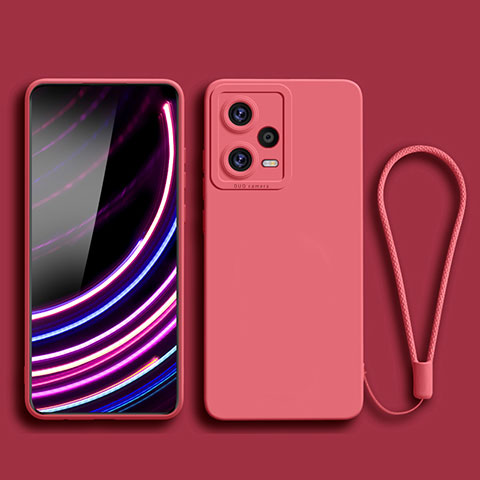 Xiaomi Poco X5 5G用360度 フルカバー極薄ソフトケース シリコンケース 耐衝撃 全面保護 バンパー YK2 Xiaomi レッド