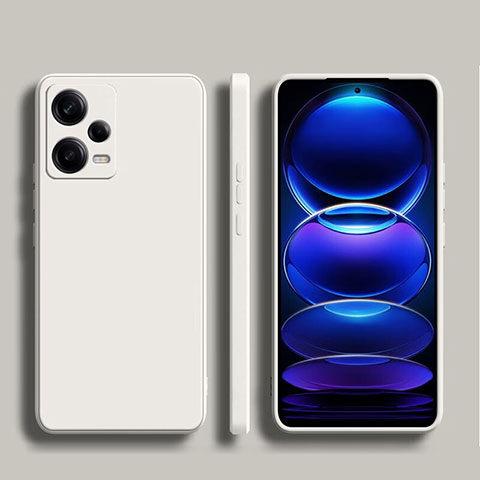 Xiaomi Poco X5 5G用360度 フルカバー極薄ソフトケース シリコンケース 耐衝撃 全面保護 バンパー YK5 Xiaomi ホワイト