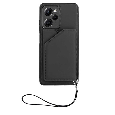 Xiaomi Poco X5 Pro 5G用ケース 高級感 手触り良いレザー柄 YB2 Xiaomi ブラック