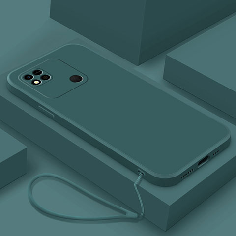 Xiaomi Redmi 10A 4G用360度 フルカバー極薄ソフトケース シリコンケース 耐衝撃 全面保護 バンパー YK4 Xiaomi グリーン