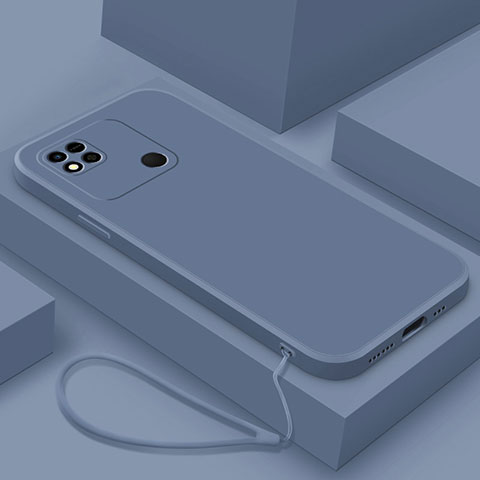 Xiaomi Redmi 10A 4G用360度 フルカバー極薄ソフトケース シリコンケース 耐衝撃 全面保護 バンパー YK4 Xiaomi ラベンダーグレー