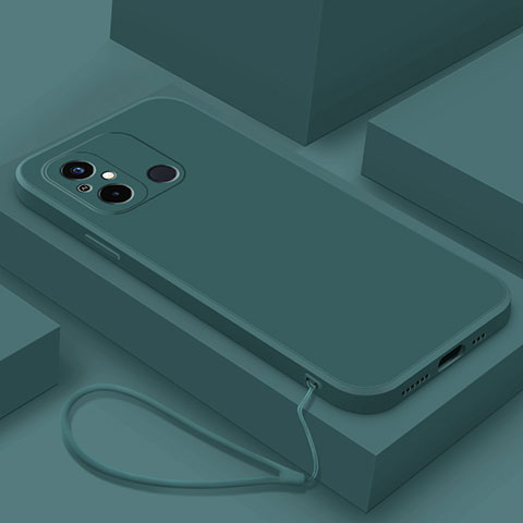 Xiaomi Redmi 11A 4G用360度 フルカバー極薄ソフトケース シリコンケース 耐衝撃 全面保護 バンパー YK6 Xiaomi グリーン