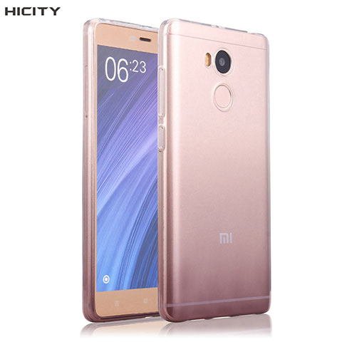 Xiaomi Redmi 4 Prime High Edition用極薄ソフトケース グラデーション 勾配色 クリア透明 Xiaomi グレー