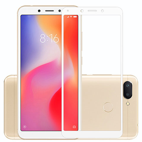 Xiaomi Redmi 6用強化ガラス フル液晶保護フィルム Xiaomi ホワイト