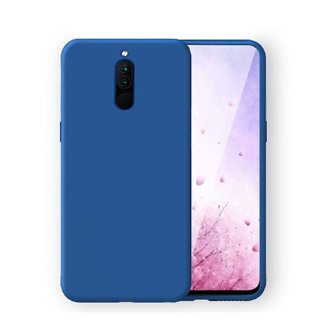 Xiaomi Redmi 8用360度 フルカバー極薄ソフトケース シリコンケース 耐衝撃 全面保護 バンパー S03 Xiaomi ネイビー