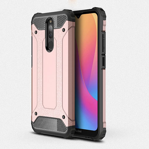 Xiaomi Redmi 8用ハイブリットバンパーケース プラスチック 兼シリコーン カバー Xiaomi ローズゴールド