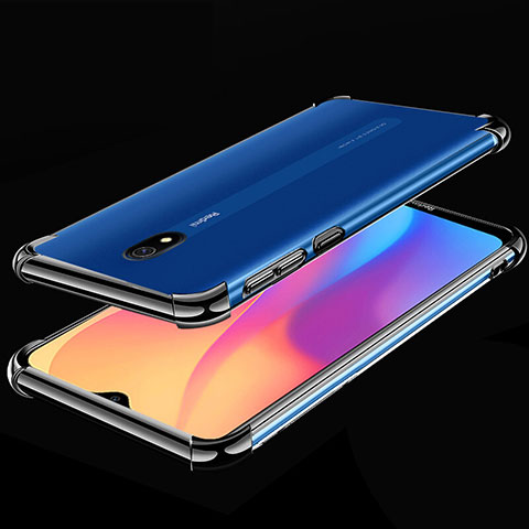 Xiaomi Redmi 8A用極薄ソフトケース シリコンケース 耐衝撃 全面保護 クリア透明 H01 Xiaomi ブラック