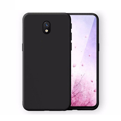 Xiaomi Redmi 8A用360度 フルカバー極薄ソフトケース シリコンケース 耐衝撃 全面保護 バンパー S06 Xiaomi ブラック