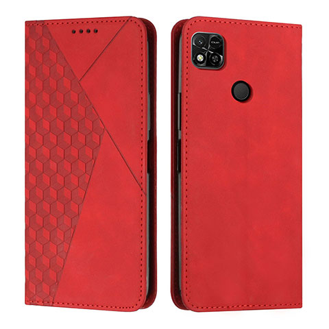 Xiaomi Redmi 9 Activ用手帳型 レザーケース スタンド カバー Y02X Xiaomi レッド