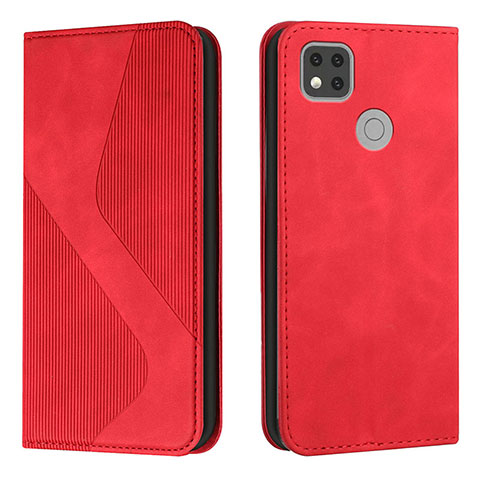 Xiaomi Redmi 9 Activ用手帳型 レザーケース スタンド カバー H03X Xiaomi レッド