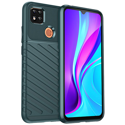 Xiaomi Redmi 9 Activ用シリコンケース ソフトタッチラバー ツイル カバー MF1 Xiaomi グリーン