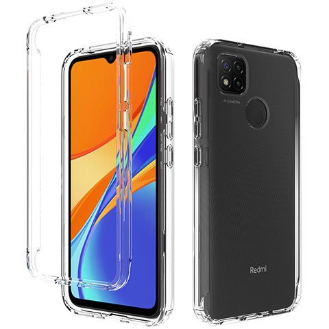 Xiaomi Redmi 9 Activ用前面と背面 360度 フルカバー 極薄ソフトケース シリコンケース 耐衝撃 全面保護 バンパー 透明 Xiaomi クリア