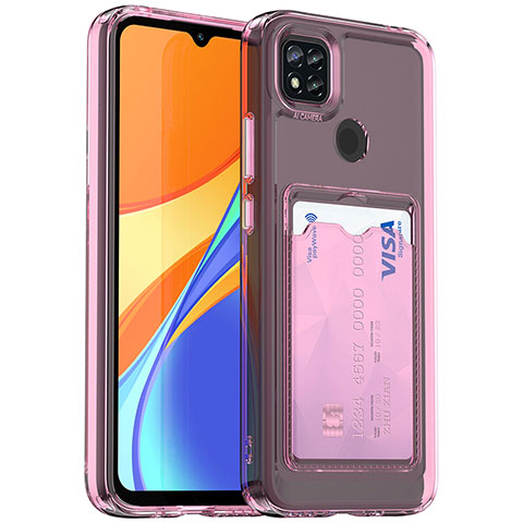 Xiaomi Redmi 9 Activ用極薄ソフトケース シリコンケース 耐衝撃 全面保護 クリア透明 HD1 Xiaomi ピンク