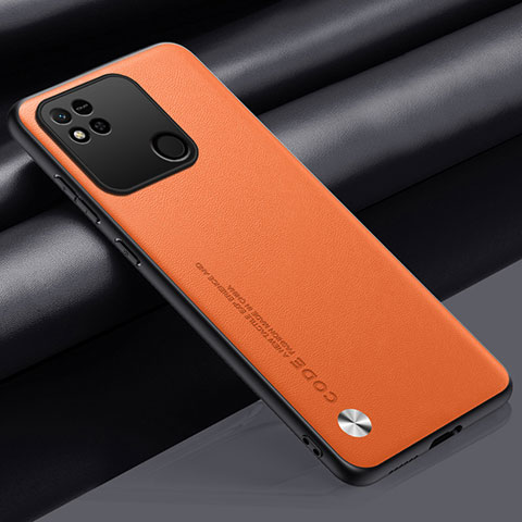 Xiaomi Redmi 9 Activ用ケース 高級感 手触り良いレザー柄 S02 Xiaomi オレンジ