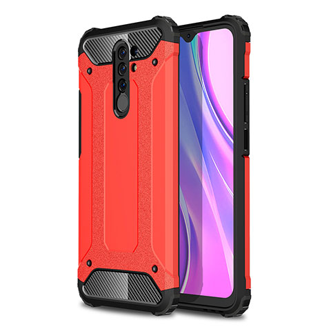 Xiaomi Redmi 9用ハイブリットバンパーケース プラスチック 兼シリコーン カバー WL1 Xiaomi レッド