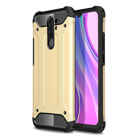 Xiaomi Redmi 9用ハイブリットバンパーケース プラスチック 兼シリコーン カバー WL1 Xiaomi ゴールド