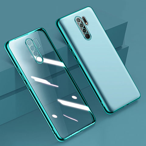 Xiaomi Redmi 9用極薄ソフトケース シリコンケース 耐衝撃 全面保護 クリア透明 H01 Xiaomi グリーン