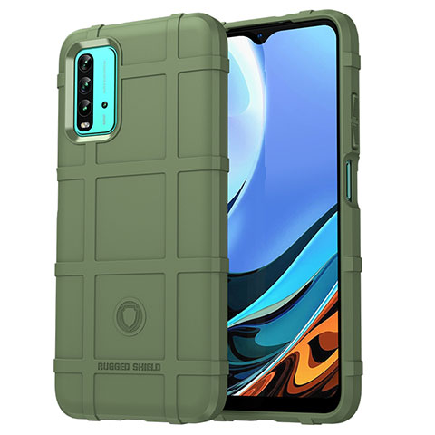 Xiaomi Redmi 9 Power用360度 フルカバー極薄ソフトケース シリコンケース 耐衝撃 全面保護 バンパー J01S Xiaomi グリーン