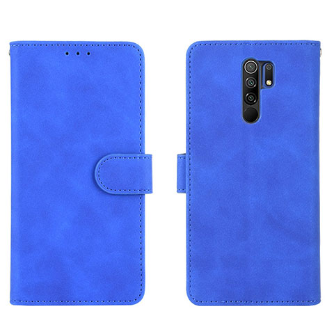 Xiaomi Redmi 9 Prime India用手帳型 レザーケース スタンド カバー L03Z Xiaomi ネイビー