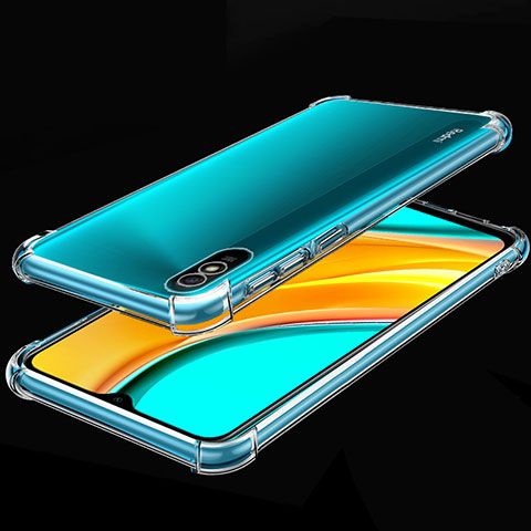 Xiaomi Redmi 9A用極薄ソフトケース シリコンケース 耐衝撃 全面保護 クリア透明 S02 Xiaomi クリア