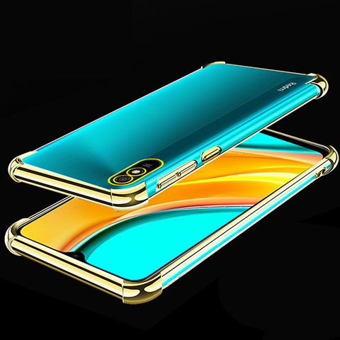 Xiaomi Redmi 9A用極薄ソフトケース シリコンケース 耐衝撃 全面保護 クリア透明 S02 Xiaomi ゴールド