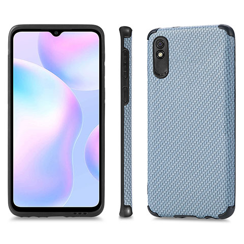 Xiaomi Redmi 9A用極薄ソフトケース シリコンケース 耐衝撃 全面保護 マグネット式 バンパー S01D Xiaomi ネイビー