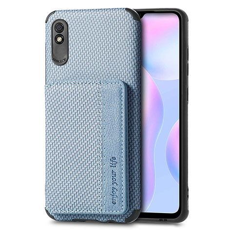 Xiaomi Redmi 9A用極薄ソフトケース シリコンケース 耐衝撃 全面保護 マグネット式 バンパー S02D Xiaomi ネイビー