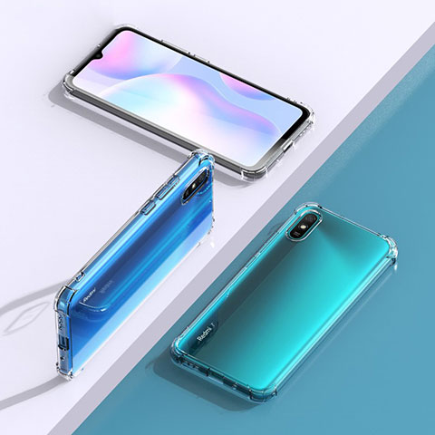 Xiaomi Redmi 9A用極薄ソフトケース シリコンケース 耐衝撃 全面保護 クリア透明 T02 Xiaomi クリア