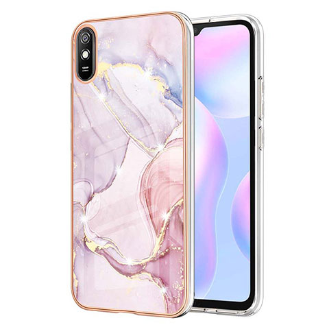 Xiaomi Redmi 9A用シリコンケース ソフトタッチラバー バタフライ パターン カバー Y05B Xiaomi ピンク