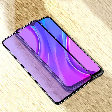 Xiaomi Redmi 9A用強化ガラス フル液晶保護フィルム アンチグレア ブルーライト Xiaomi ブラック