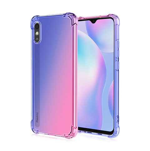 Xiaomi Redmi 9AT用極薄ソフトケース シリコンケース 耐衝撃 全面保護 クリア透明 S01 Xiaomi ネイビー